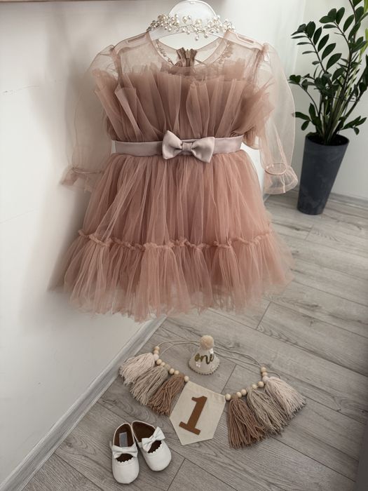 Святкова сукня на 1 рік плаття нарядне на рочок комплект набір на рік