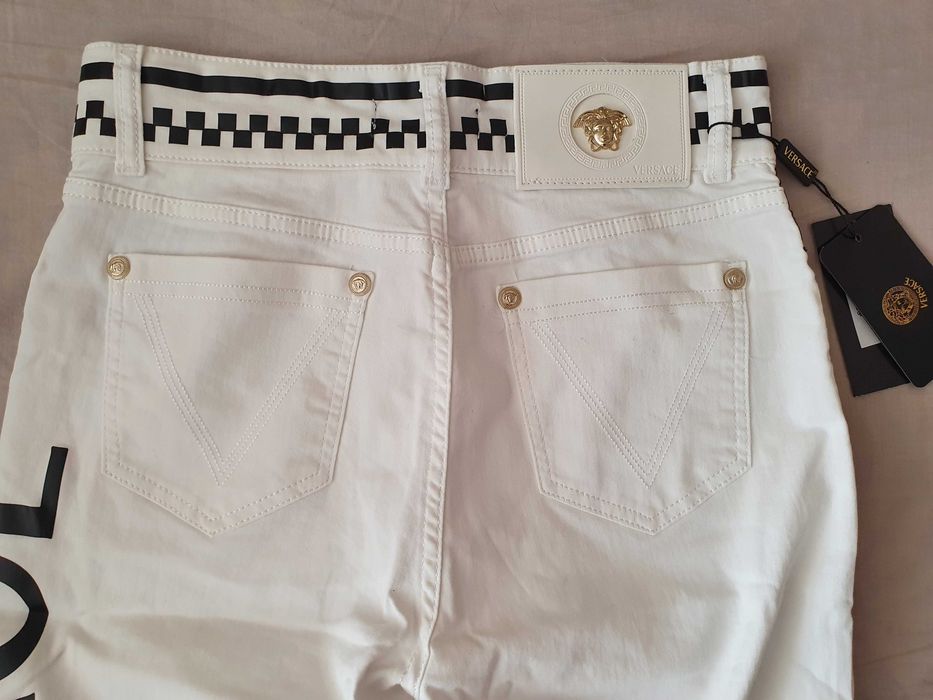 NOWE spodnie jeansowe Versace jeansy damskie 30 meduza grecka sztos