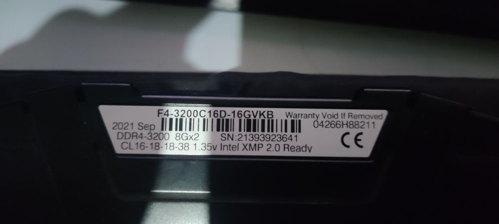 Rams ddr4 3200 2x8g