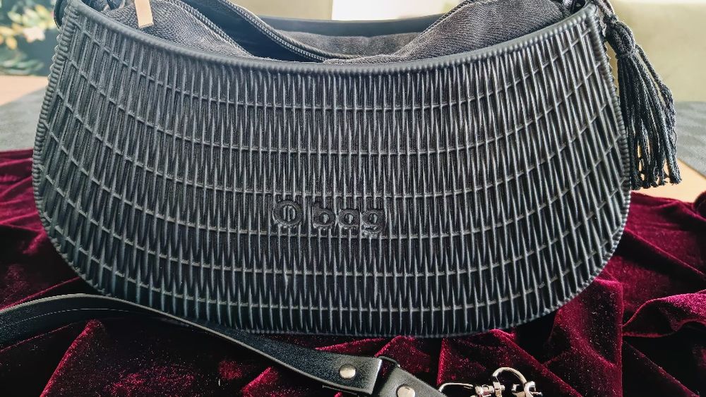 Obag swing Nero czarny zestaw organizer jeans pasek i zaczepy