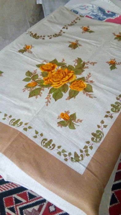 Скатерть СССР льяная новая