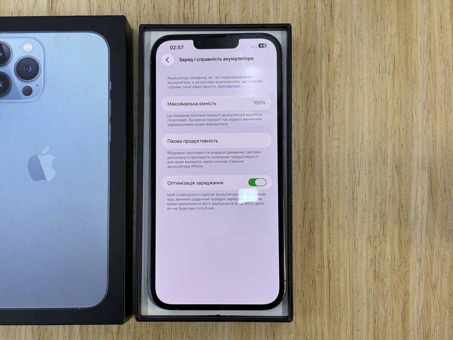 /13698/ iPhone 13 Pro Max 512GB Sierra Blue  Обмін Гарантія