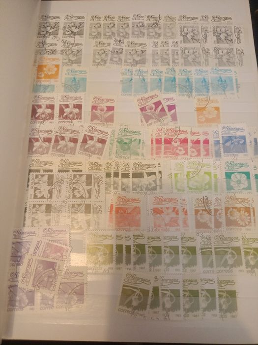 Pocztowe znaczki. Nikaragua