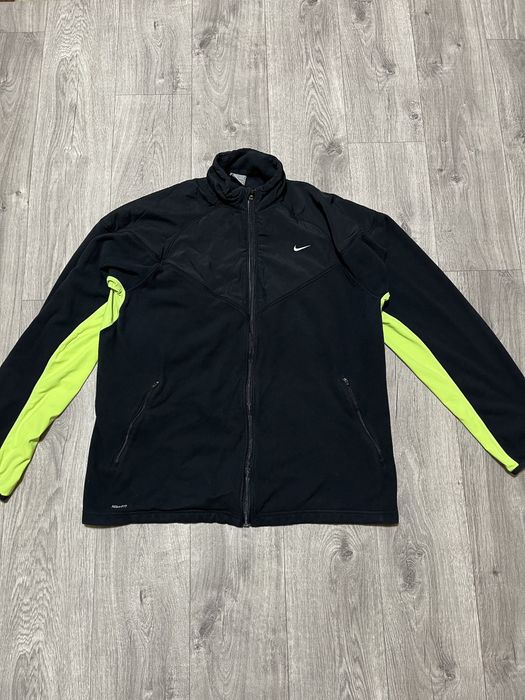Вінтажна флісова кофта з нейлоном Nike