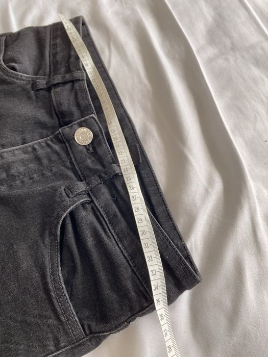 Czarne dżinsy/jeansy skiny r. 152