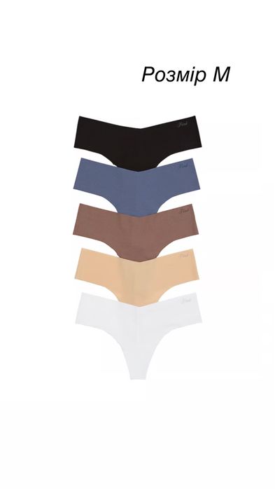 Трусики вікторія сікрет victoria’s secret набір трусиків vs безшовні