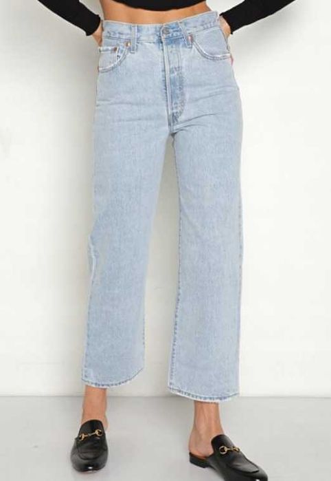 Nowe spodnie damskie jeansy Levi's 'Ribcage Straight Ankle' r. 24