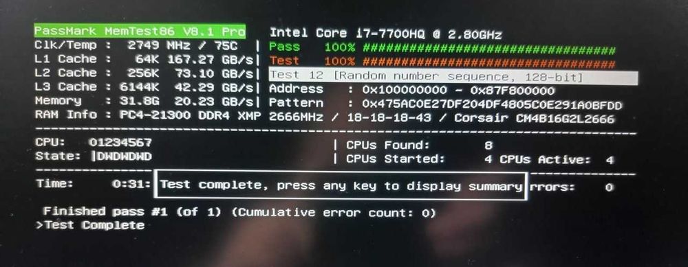 Оперативна пам'ять So dimm ddr4 32 gb (2*16) 2666 corsair для ноутбука