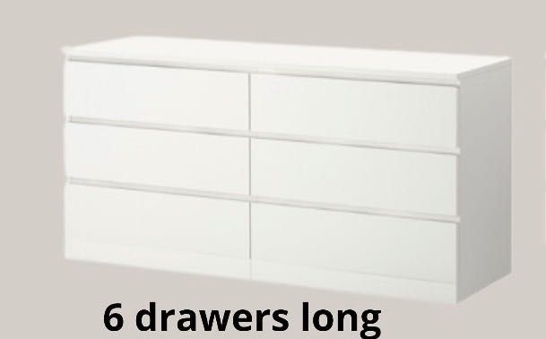 Vendo comoda malm de 6 gavetas