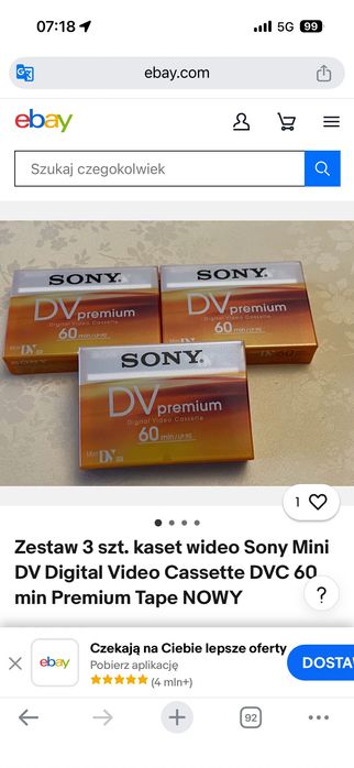 Sony mini dv premium