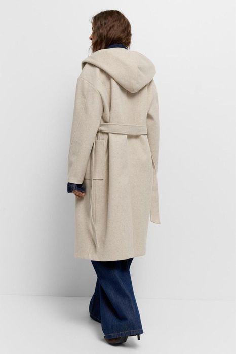 Довге пальто з фетру pullandbear