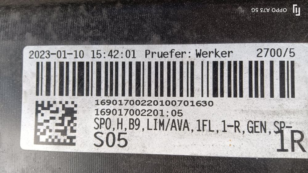 Difusor de parachoques de Audi A4 B9  de 2017