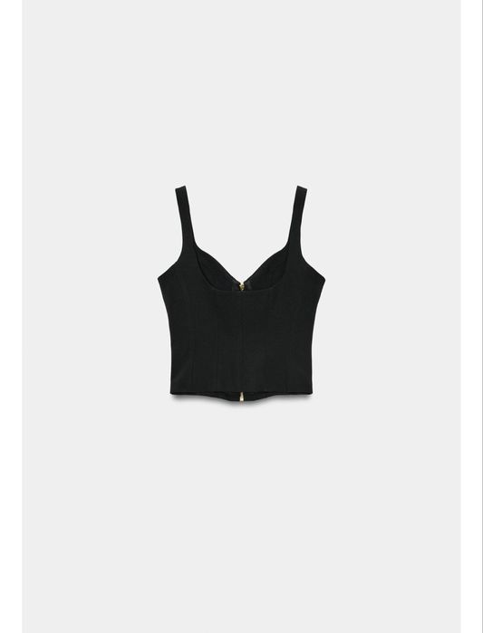 Топ-корсет на блискавці ZARA