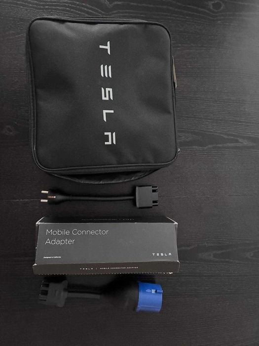 Carregador móvel e adaptador 32A Tesla