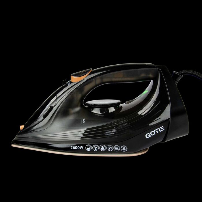 Żelazko GOTIE GZE-2600 Mocne 2600 W Ceramiczna stopa Strażak