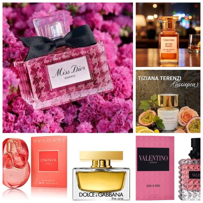 Perfumy w ponumerowanych butelkach