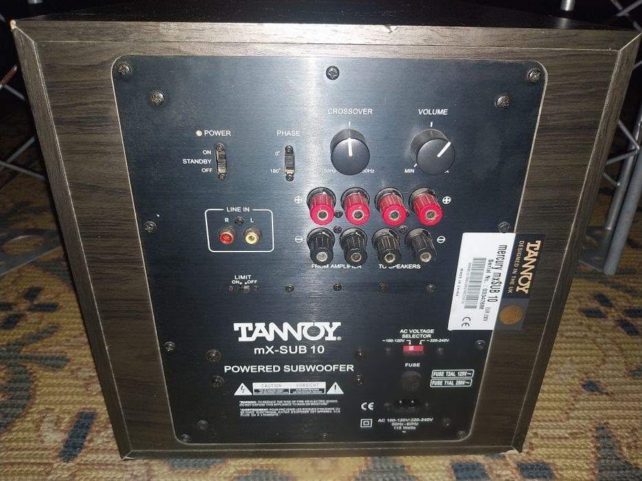 Colunas bose e sub tannoy