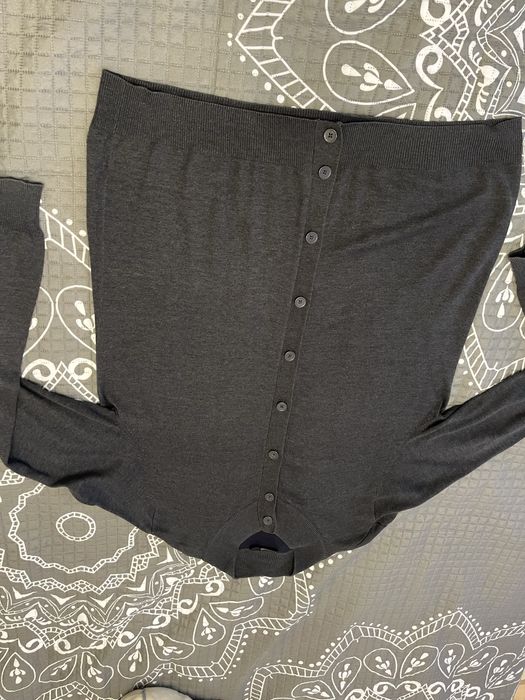 Sweter męski kardigan rozmiar xl ciemny szary