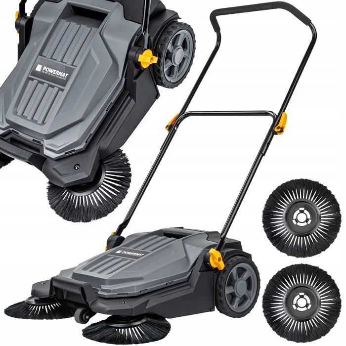 Zamiatarka elektryczna do kostki brukowej tarasu ręczna zbieracz 65cm