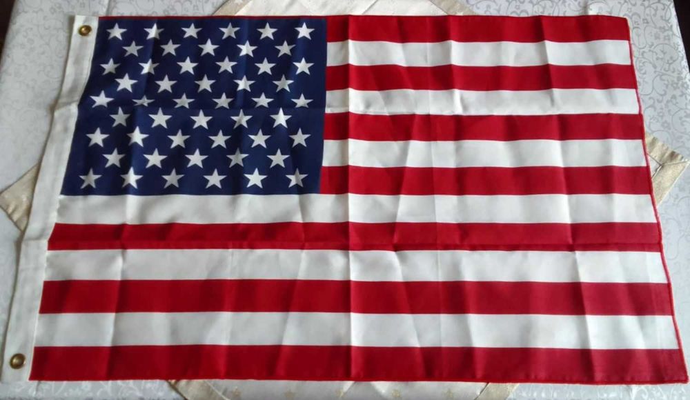Oryginalna flaga USA 90x58 cm Stany Zjednoczone Ameryka 50 gwiazd NOWA
