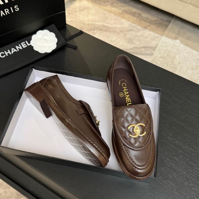 Mokasyny Chanel Brown Leather