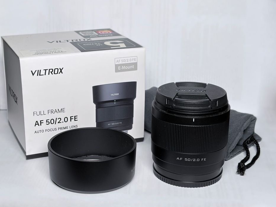 Obiektyw Viltrox Air 50mm f2 (bagnet Sony) - stan JAK NOWY!