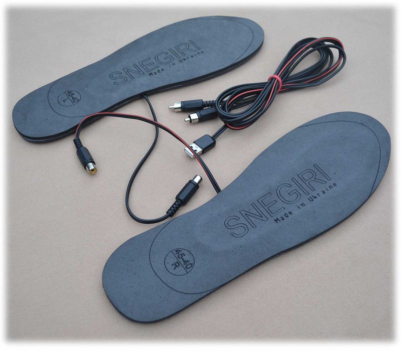 Стельки с подогревом -греют от USB, батареек, сети 220В, прикуривателя