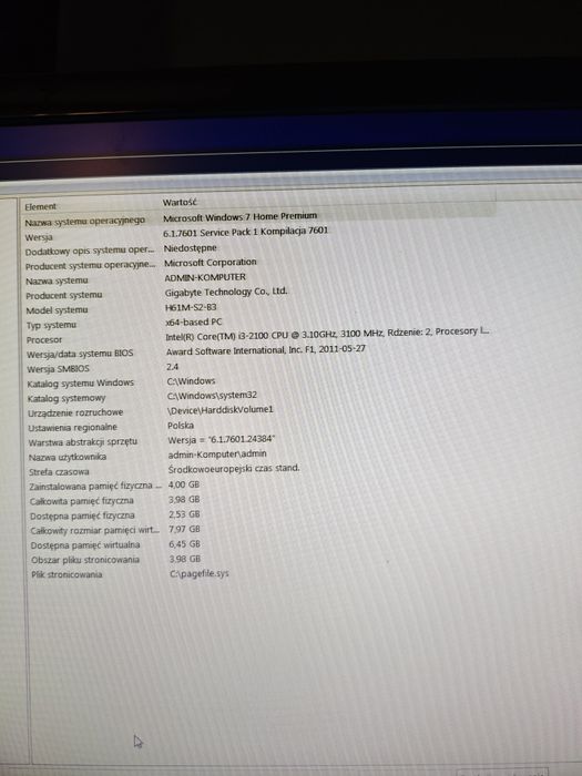 Komputer stacjonarny