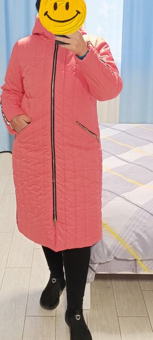 Шикарное пальто из плащевки