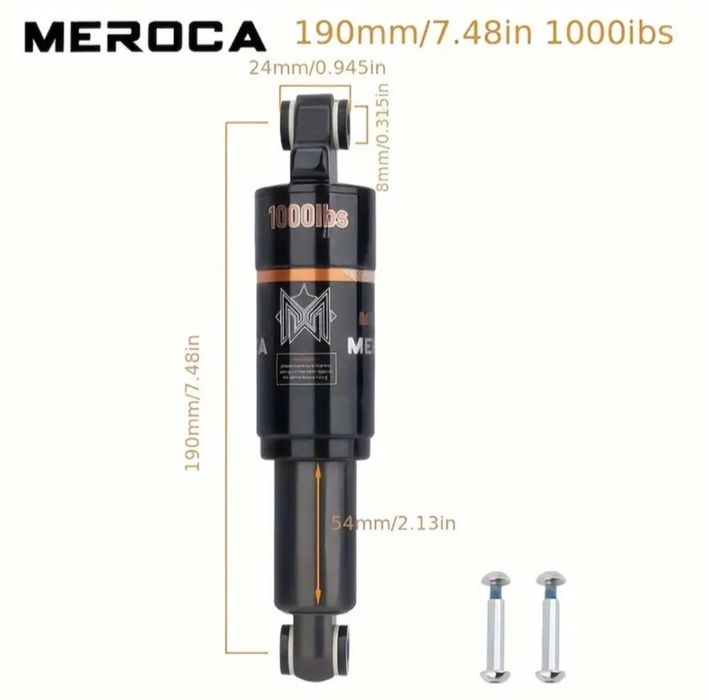 Амортизатор Meroca MT100 450/340кг для скутера велоси