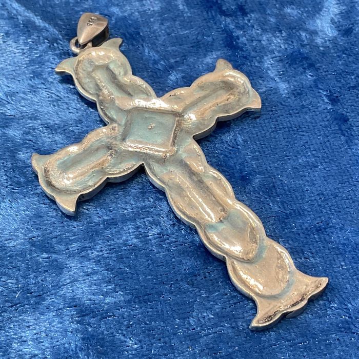 Cruz prata inglesa 8 cm