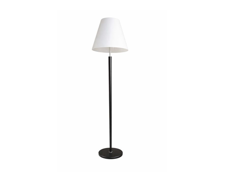 Lampa podłogowa Drewniana czarna biała  PREMIUM
