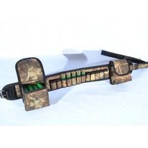 Патронташ на 44 патрона поясной камуфляжный из кордуры качественный