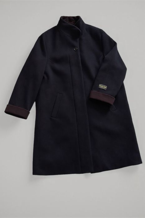 Płaszcz wełna damski Maresina Canda Wełna vintage 90s 1990s Merino