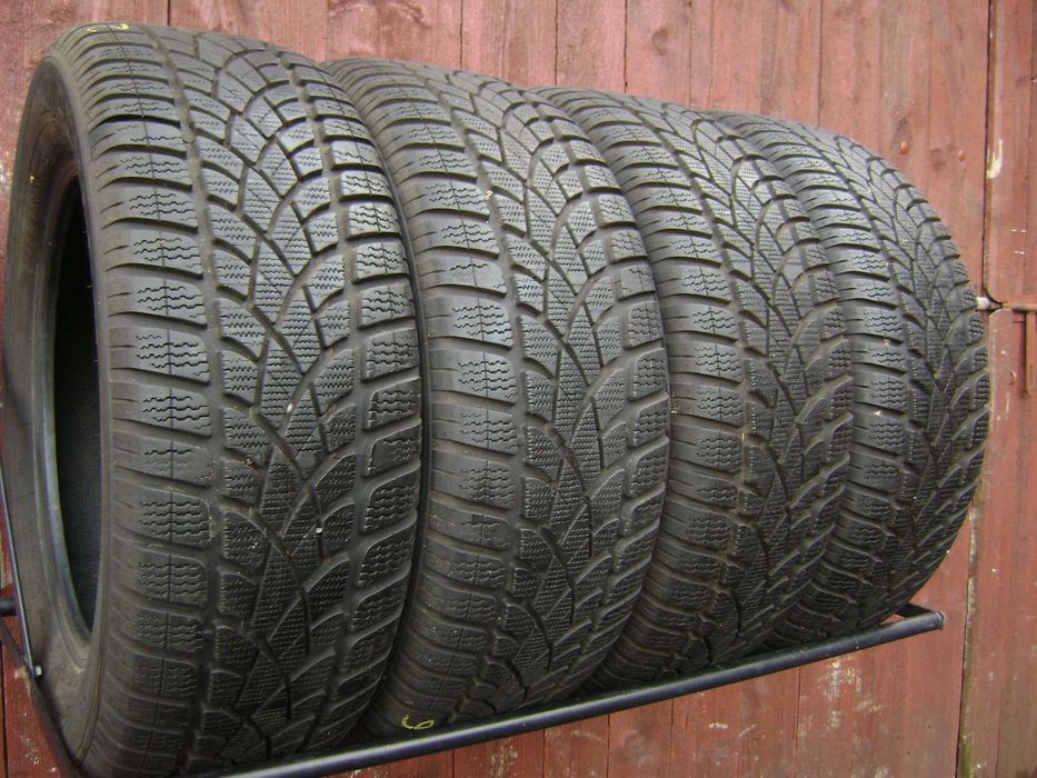 Komplet opon zima-16-jak nowe-wszystkie-po-8mm-Dunlop