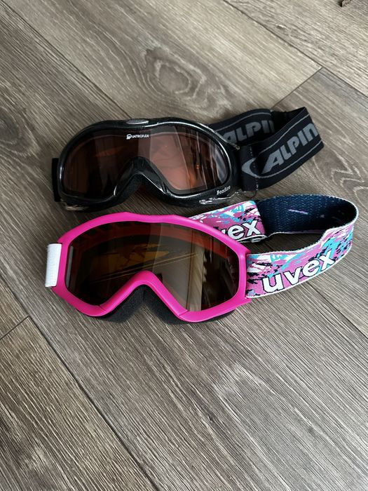 Лижна маска, сноубордична Uvex GreyPink ski,Alpina Bonfire Quattroflex