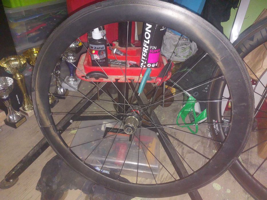 Tylne kolo karbon 50mm szytka , beben shimano 11s