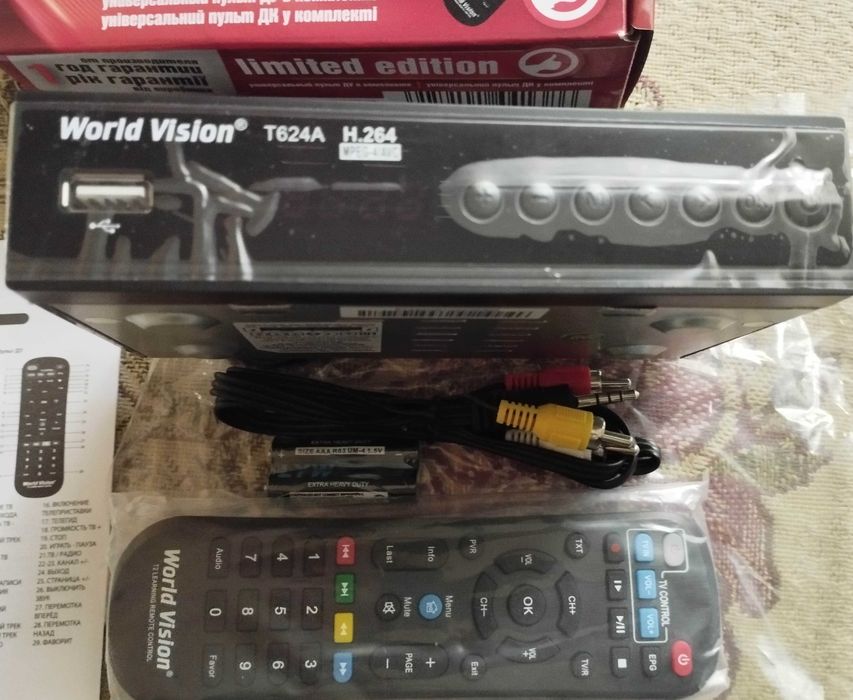 Тюнер Т2 WorldVision T624A - Современный Т2 в Металлическом Корпусе
