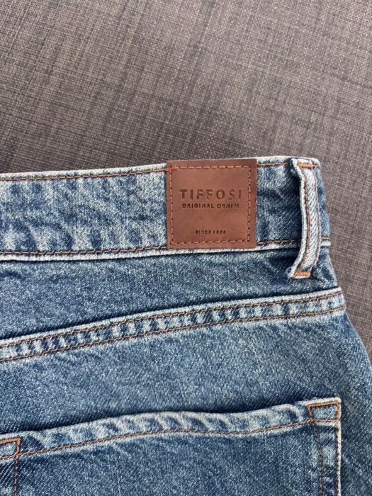 Tiffosi Bonnye Wide Leg Perna Larga Azul Médio 38 / M
