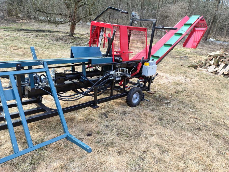 piło-łuparka do cięcia i łupania drewna