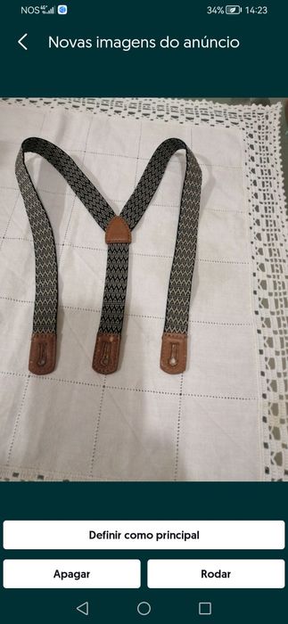 Mala/saco para transporte do compotador + Suspensórios de criança