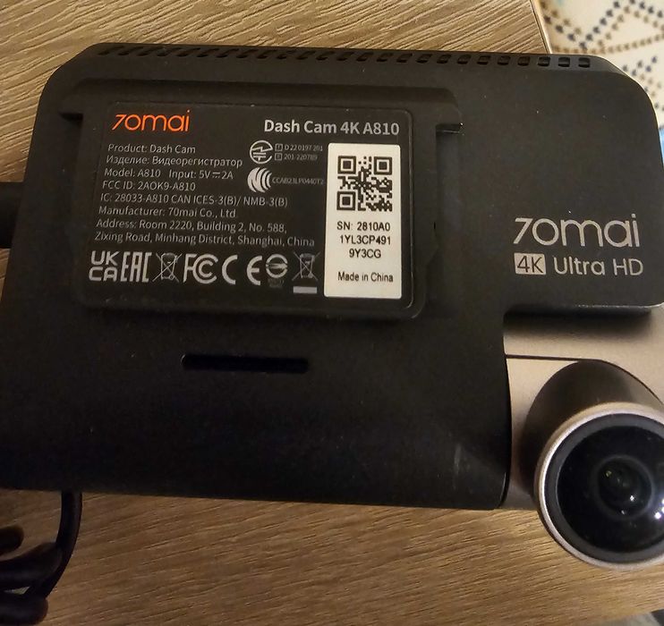 wideorejestratror 70mai a810