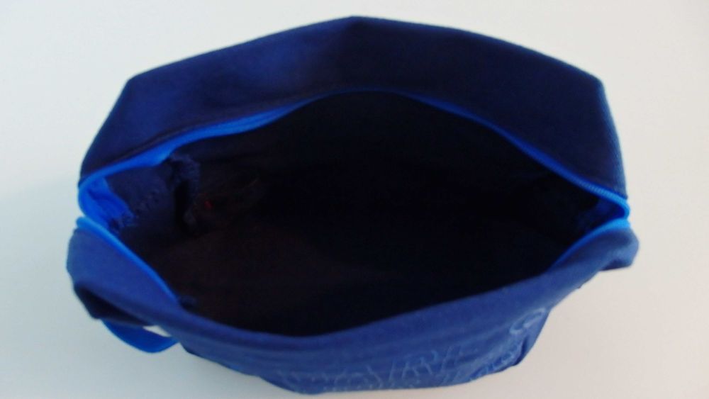 BIOTHERM kosmetyczka męska niebieska na suwak