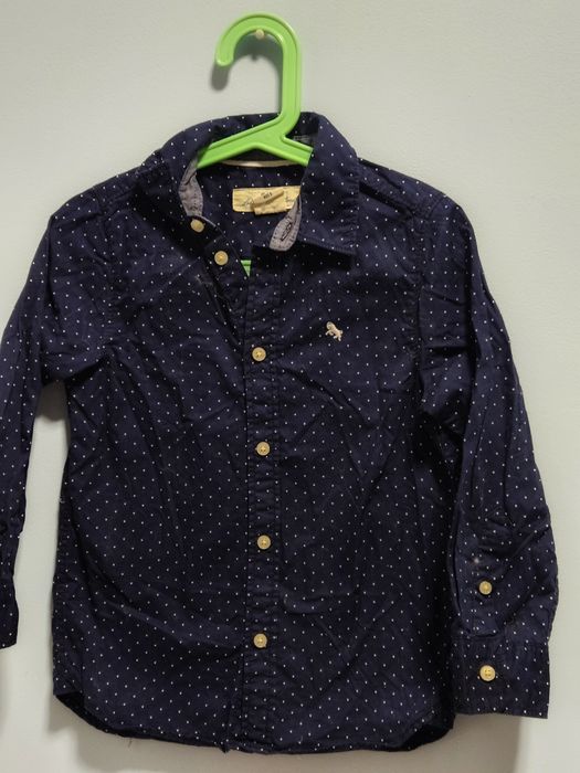 Granatowa koszula h&m 116 stan bdb