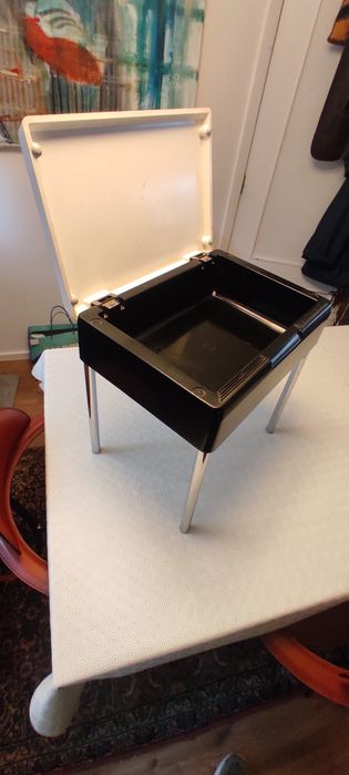 Carrara & Matta Banco Mesa de Apoio vintage anos 70 Italiana