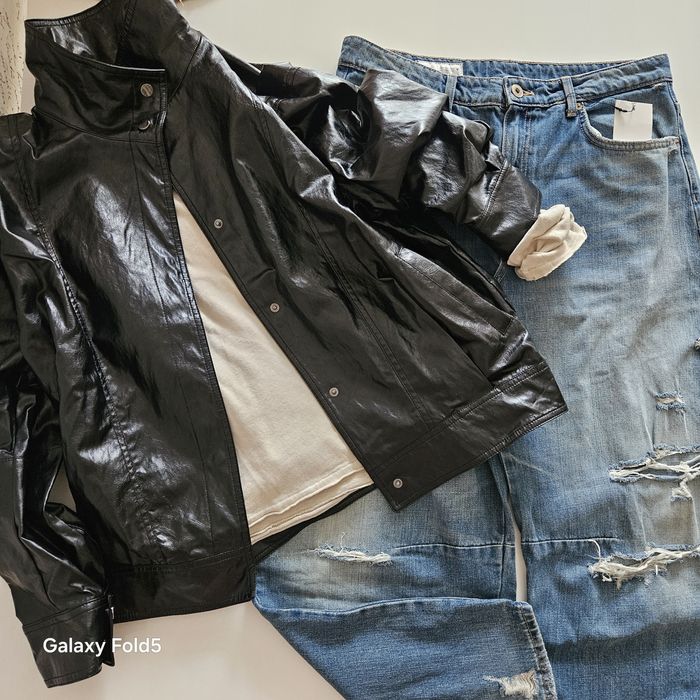 Куртка бомбер zara экокожа S, M