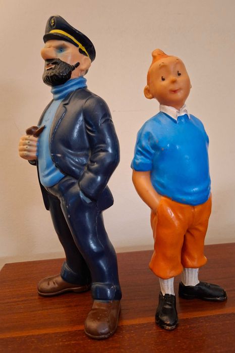 Raras Figuras de Tintin e do Capitão Hadock