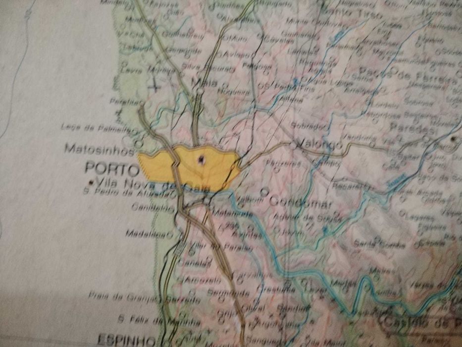 Mapa de Portugal - 1974