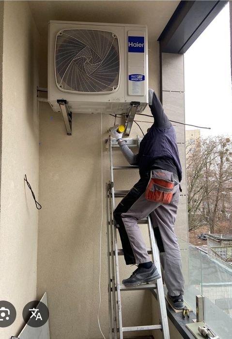 Монтаж кондиціонера чистка продаж