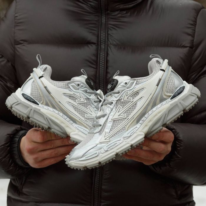 36-45 р кросівки Off-White Be Right Silver Grey